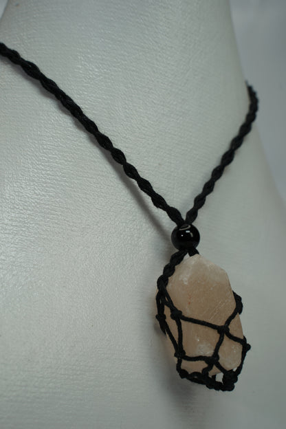Salt Crystal Pendants Boho Chick with 25-30 inch adjustable Necklace