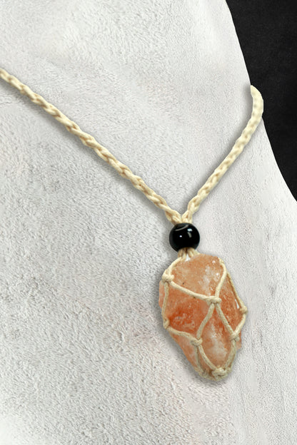 Salt Crystal Pendants Boho Chick with 25-30 inch adjustable Necklace