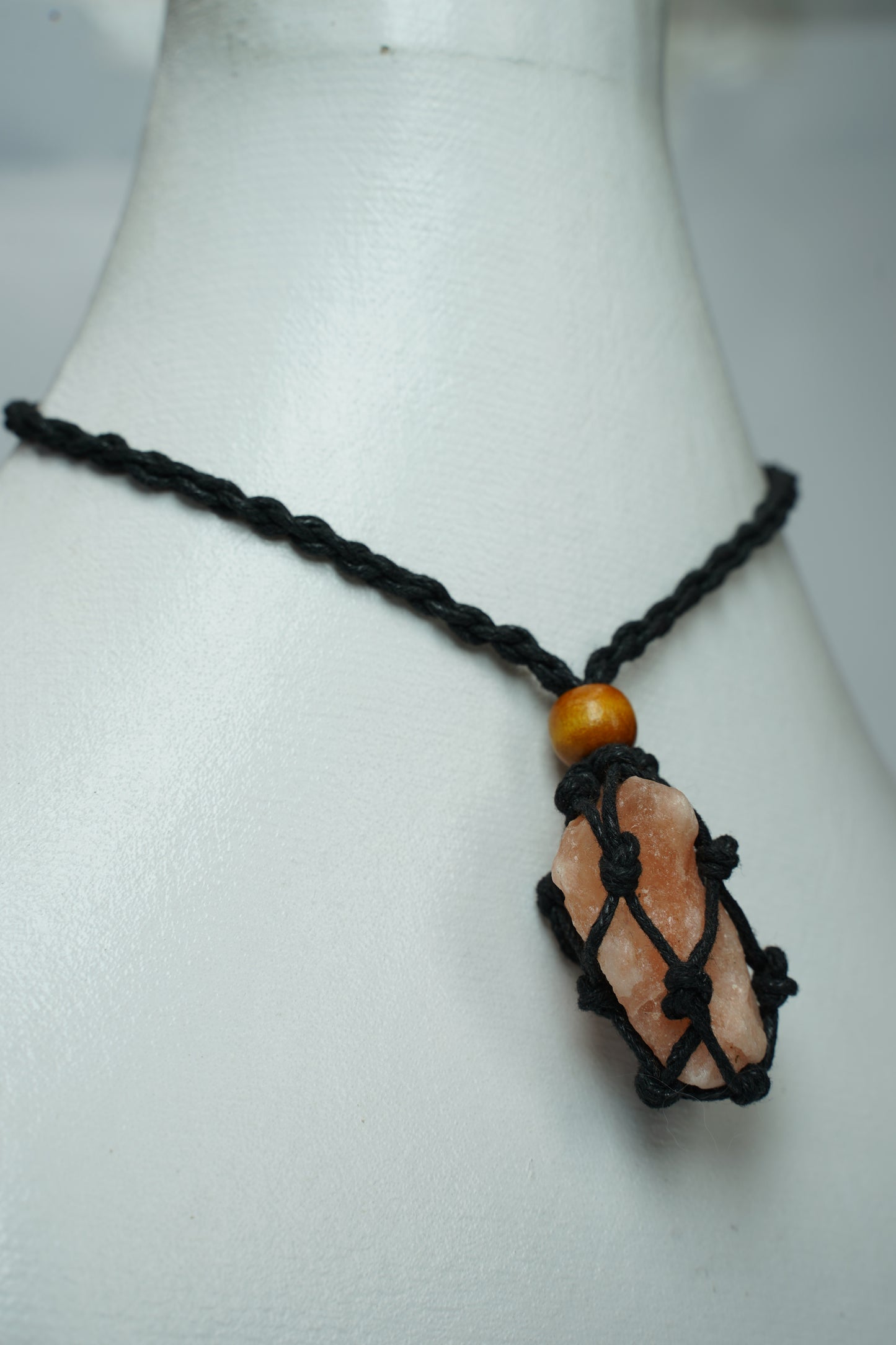 Salt Crystal Pendants Boho Chick with 25-30 inch adjustable Necklace