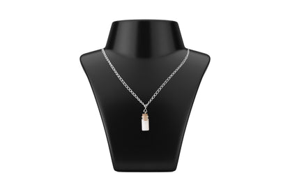 Flat Metal Chain Necklace - Gift Bottle